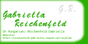 gabriella reichenfeld business card